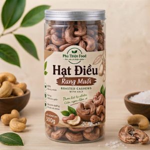 HẠT ĐIỀU RANG MUỐI PHÚ THIỆN FOOD HŨ 500G